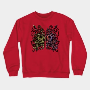 mask of an Aztec warrior Crewneck Sweatshirt